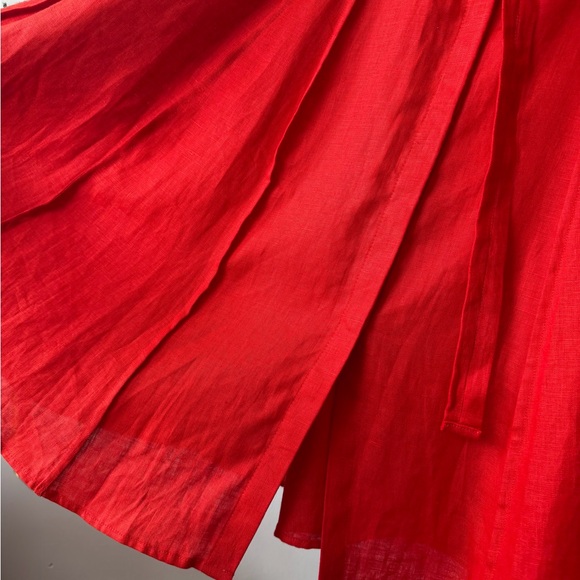 JCREW, Red Linen Maxi Dress, MSRP $248, NWT - Picture 10 of 16